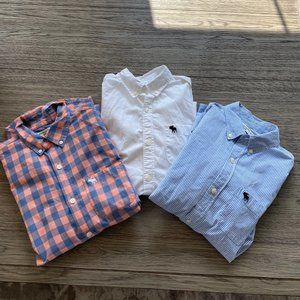 Abercrombie Kids Boys Size 15/16 Plaid Long Sleeve